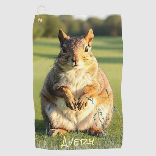 Fearless Fox Squirrel Animal  ゴルフタオル (正面)