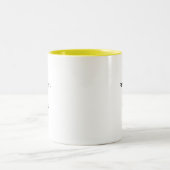 Fearless & Free Typography Modern Two-Tone Mug ツートーンマグカップ (中央)