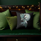 Fearless Green Fairy Fantasy Art by Molly Harrison クッション