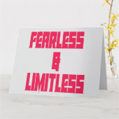 Fearless & Limitless カード (黄色い花)