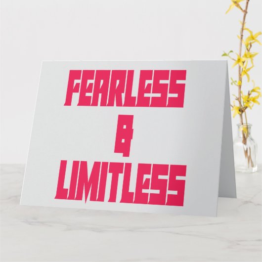 Fearless & Limitless カード (黄色い花)