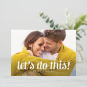 Fearless Love Photo Save The Date Card サンキューカード (スタンド正面)