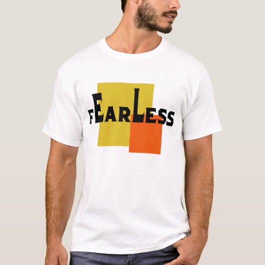 Fearless Modern Abstract Geometric Brand Design Tシャツ (正面)