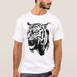 "Fearless Roar"吠える虎Tシャツ Tシャツ