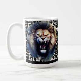 Fearless Roar – Bold Lion  コーヒーマグカップ