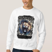 Fearless Roar – Bold Lion  スウェットシャツ (正面)