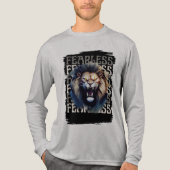 Fearless Roar – Bold Lion トライブレンドTシャツ (正面)