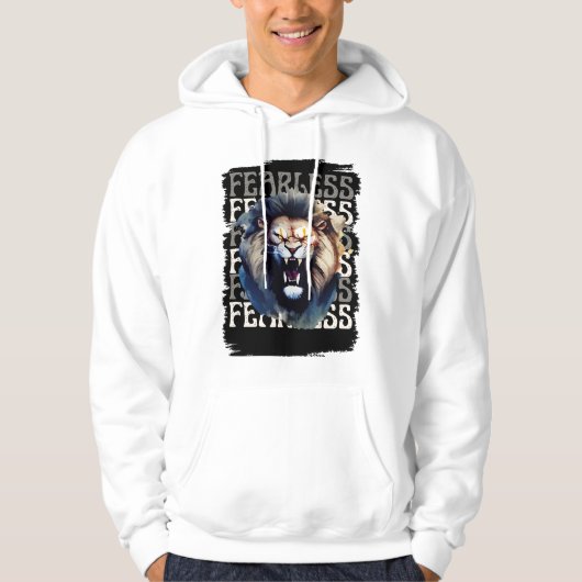 Fearless Roar – Bold Lion パーカ (正面)