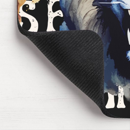 Fearless Roar – Bold Lion  マウスパッド (コーナー)