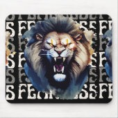 Fearless Roar – Bold Lion  マウスパッド (正面)