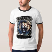 Fearless Roar – Bold Lion  Tシャツ (正面)