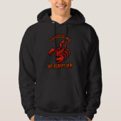 Fearless Scorpio Zodiac Sign | Bold Red Scorpion パーカ (正面)