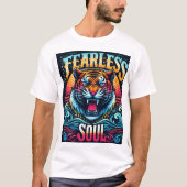 Fearless Soul - Tiger 鮮やか Artwork Tシャツ (正面)