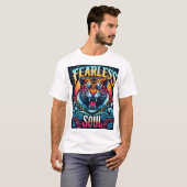 Fearless Soul - Tiger 鮮やか Artwork Tシャツ (正面フル)