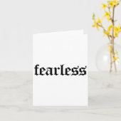 Fearless Tee Shirt, Fearless And Strong Motivation カード (黄色い花)
