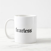 Fearless Tee Shirt, Fearless And Strong Motivation コーヒーマグカップ (左)