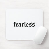 Fearless Tee Shirt, Fearless And Strong Motivation マウスパッド (マウス)