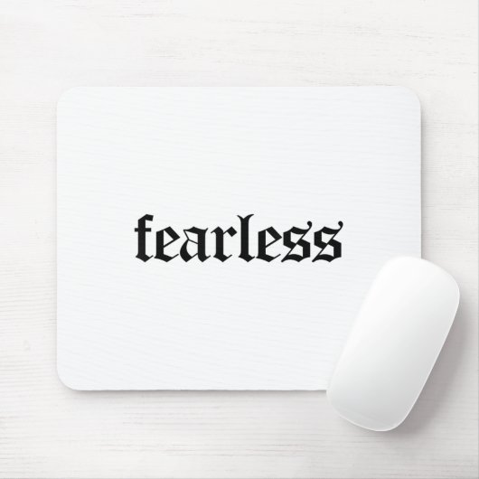 Fearless Tee Shirt, Fearless And Strong Motivation マウスパッド (マウス)