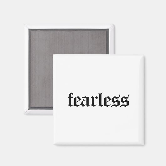 Fearless Tee Shirt, Fearless And Strong Motivation マグネット (正面/裏面)