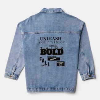 Fearless Threads – Bold, edgy, motivational デニムジャケット