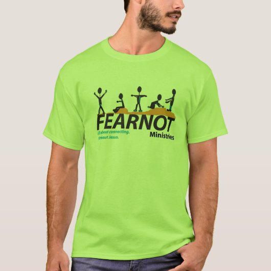 FearNotの服装のモットーのTシャツ Tシャツ (正面)