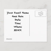 Feast – カスタマイズ可能な日付ポストカードの保存 案内ポストカード (裏面)