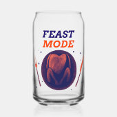 Feast Mode – Funny Thanksgiving Can Glass ガラス缶 (正面)