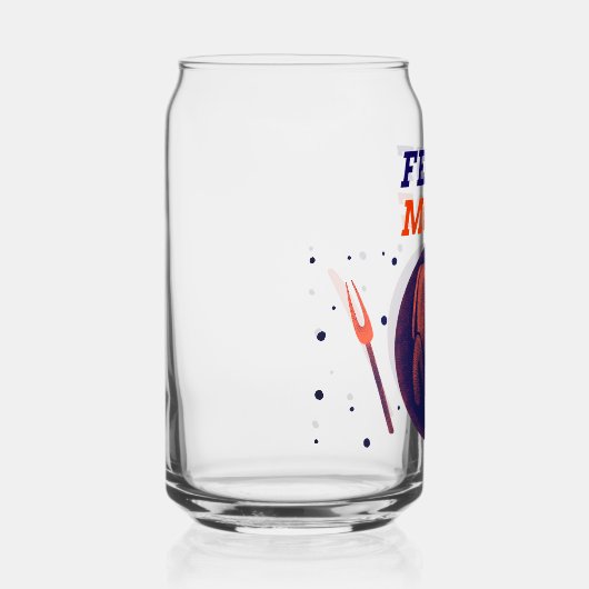 Feast Mode – Funny Thanksgiving Can Glass ガラス缶 (右)