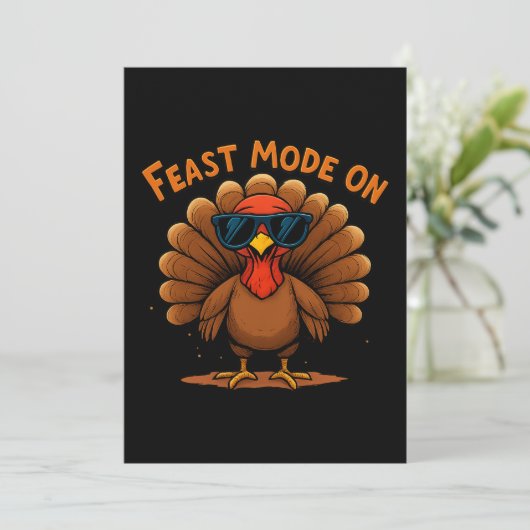 Feast Mode On Thanksgiving Card シーズンカード (スタンド正面)