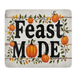Feast Mode Thanksgiving Glass Cutting Board カッティングボード