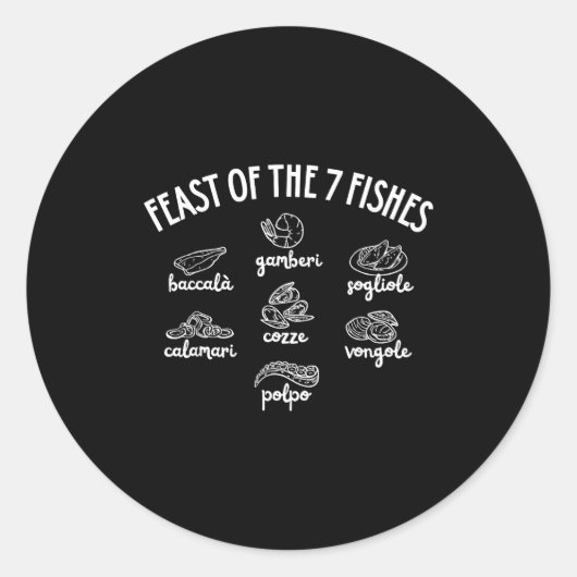Feast Of The 7 Fishes ラウンドシール (正面)