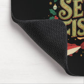 Feast Of The Seven Fishes Festive Italian Holiday  マウスパッド (コーナー)