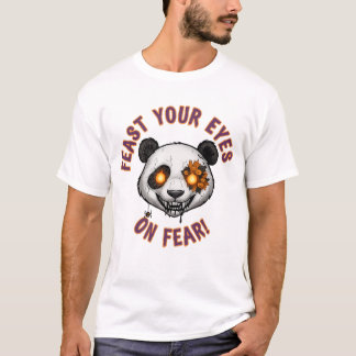 Feast Your Eyes on Fear – Panda Terror de Hallowee Tシャツ
