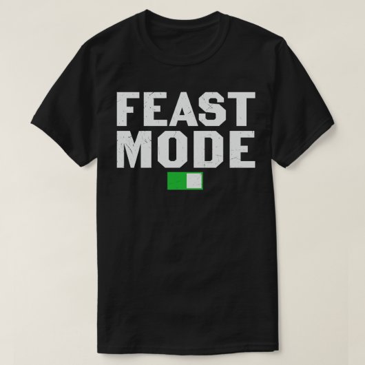 featモード感謝おもしろいディナーギフト tシャツ (デザイン正面)