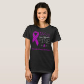 Feather Birds I'm Fine Pancreatic Cancer Awareness Tシャツ (正面フル)