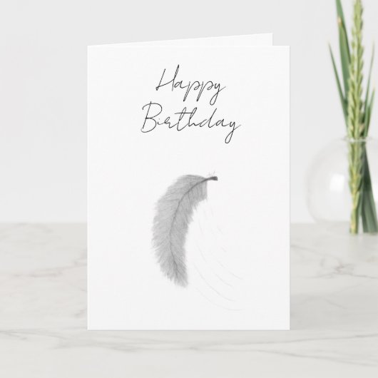 Feather blown by the wind カード (正面)