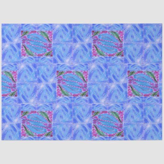 Feather blue paper 薄葉紙 (正面)