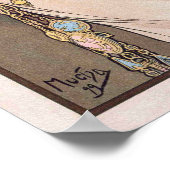 Feather by Alphonseミュシャ-ヴィンテージ新しいポスター ポスター (角)