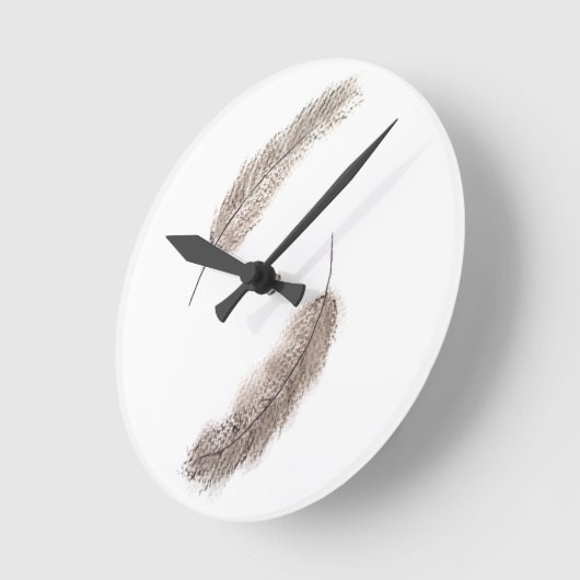 feather clock ラウンド壁時計 (傾斜)