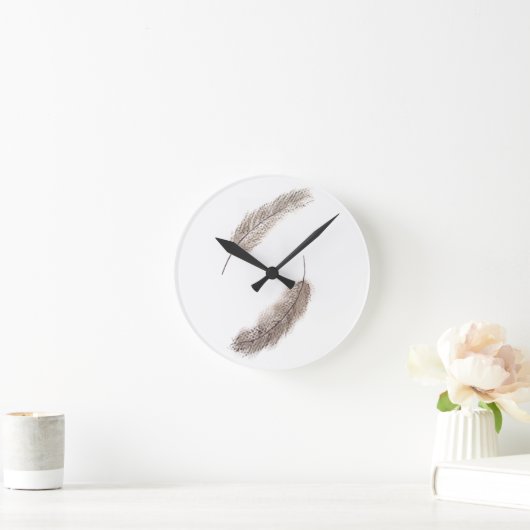 feather clock ラウンド壁時計 (ホーム)
