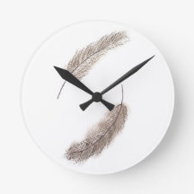 feather clock