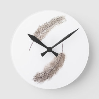 feather clock ラウンド壁時計