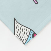 Feather hand drawn vintage pattern. Seamless boho  フリースブランケット (角)