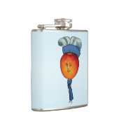 Feather Hat Appleのエレガントなヘッド女性 フラスク (右)