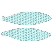 Feather heart in soft green バスケットボール (パネル)