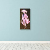 Feather, Mauvy Silk & Suede：マティス人形ファッション キャンバスプリント (インサイチュ (ウッドフロア))