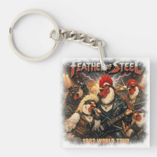 Feather of Steel – 1982 ワールドツアー ヘヴィメタル キーホルダー