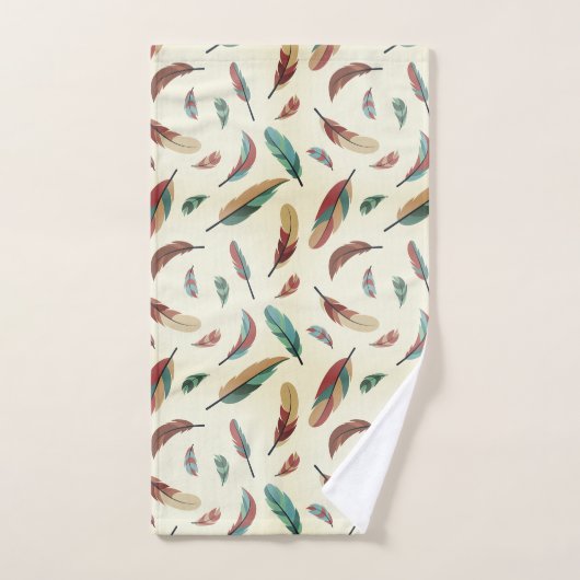 Feather pattern バスタオルセット (ハンドタオル)