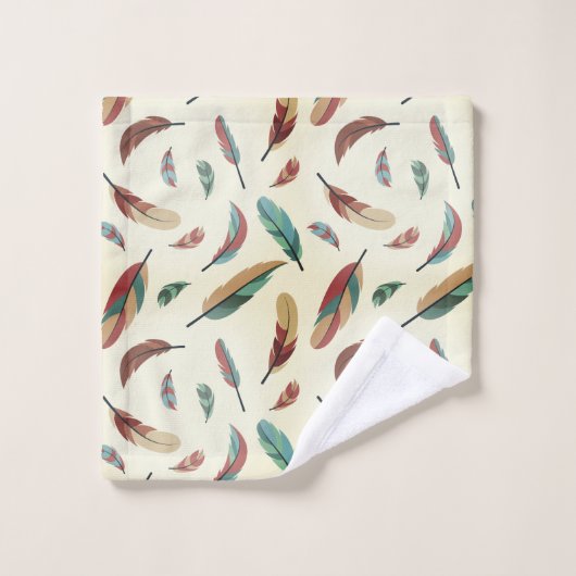 Feather pattern バスタオルセット (ウォッシュタオル)