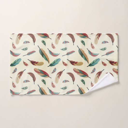 Feather pattern バスタオルセット (ハンドタオル)